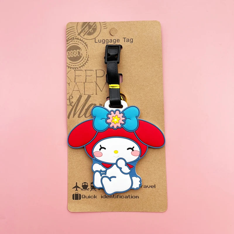 Kawaii Bow Luggage Tag – Cute Travel Bag Identifier