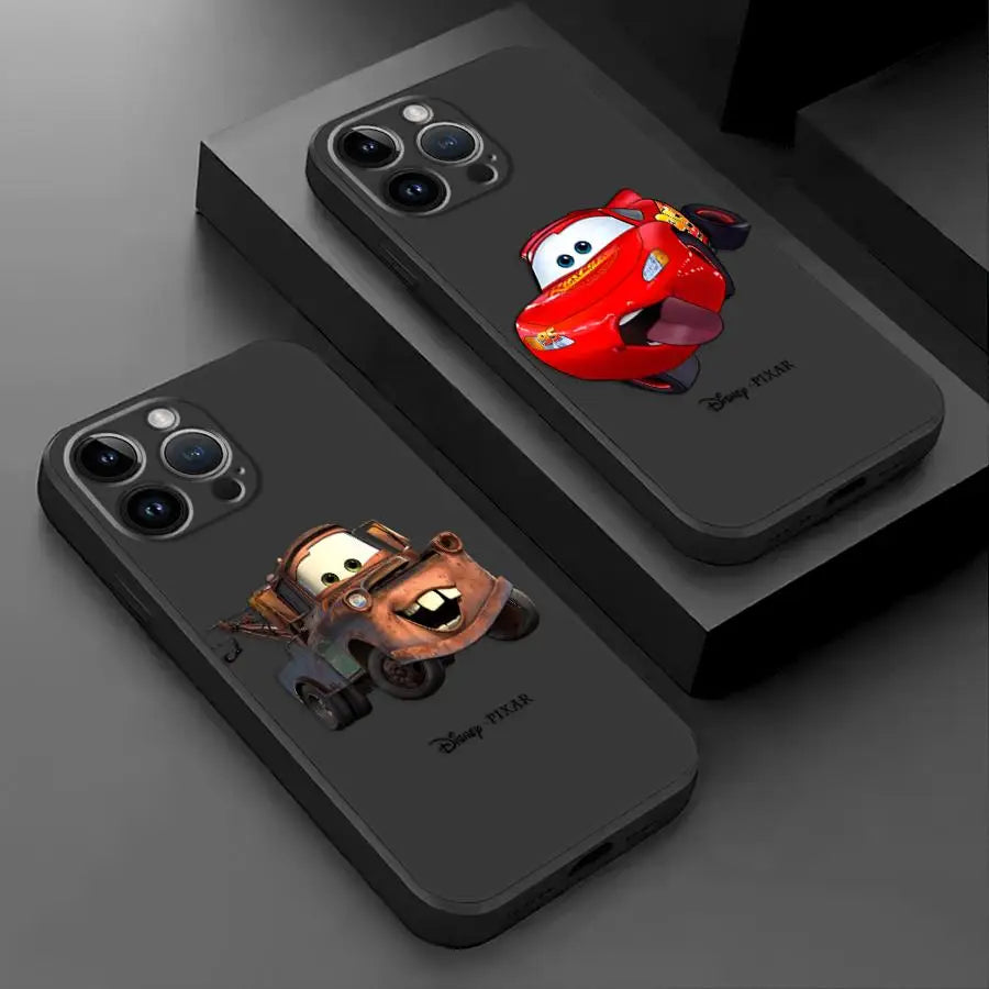 Red Race Car Phone Case – Soft Protective Cover for iPhone 15 & 16 Series