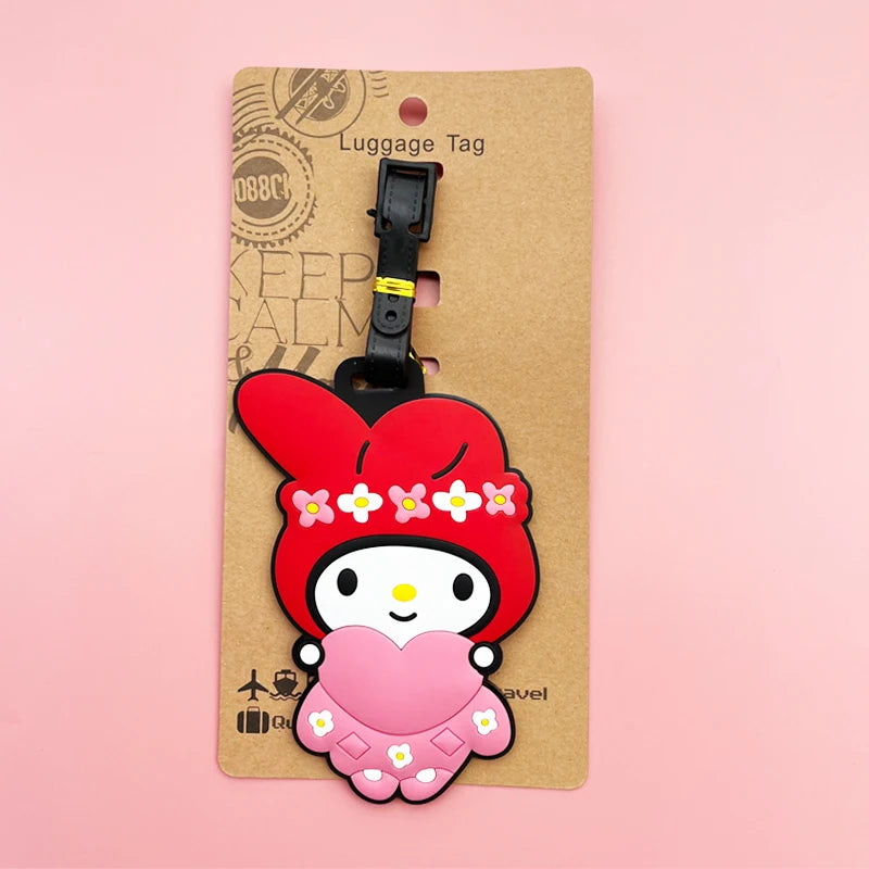 Kawaii Bow Luggage Tag – Cute Travel Bag Identifier