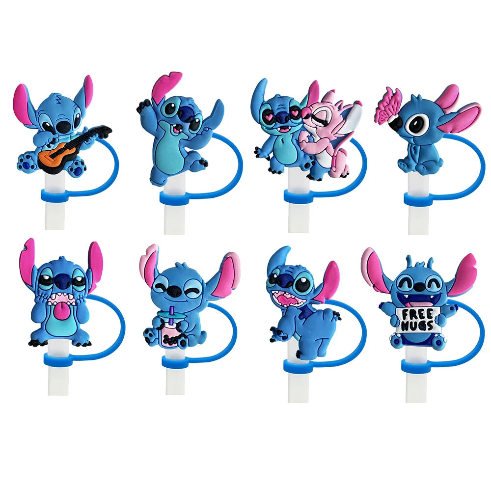 awaii Cartoon Straw Cap Set – Reusable Drink Cover for Cups & Tumblers