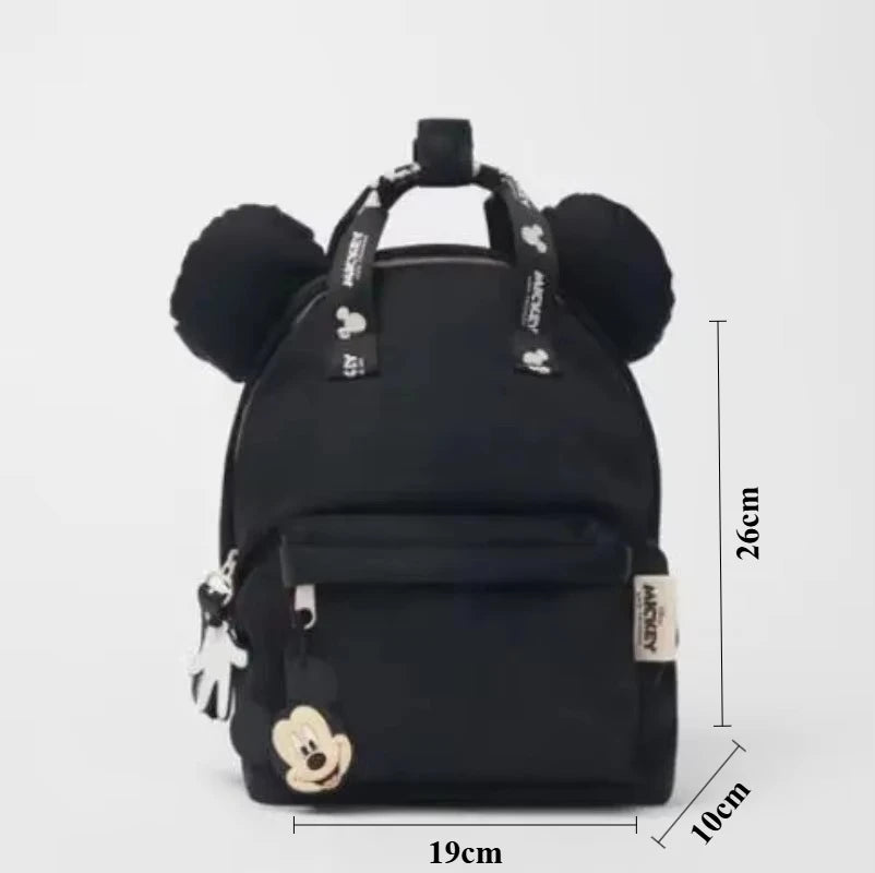 Cartoon Mouse Canvas Backpack – Large Capacity School & Travel Bag
