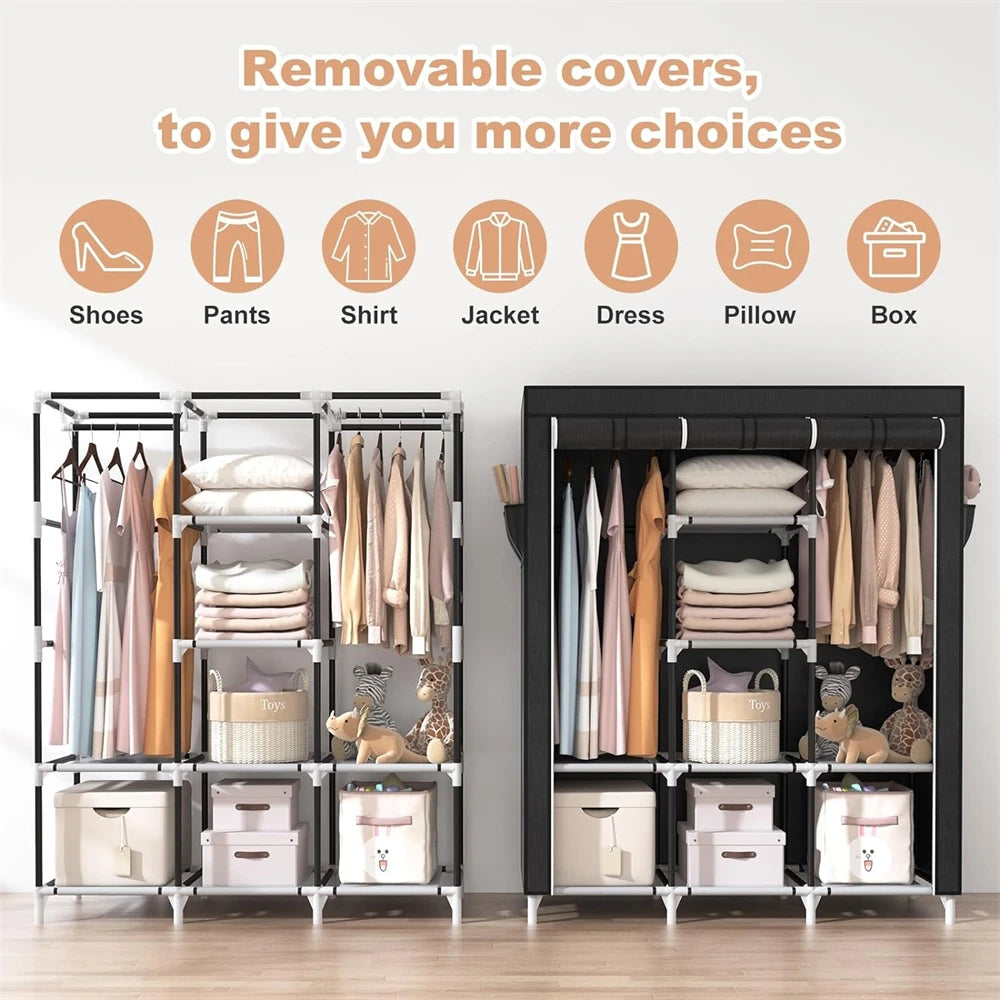 Portable Closet Organizer with 6 Shelves