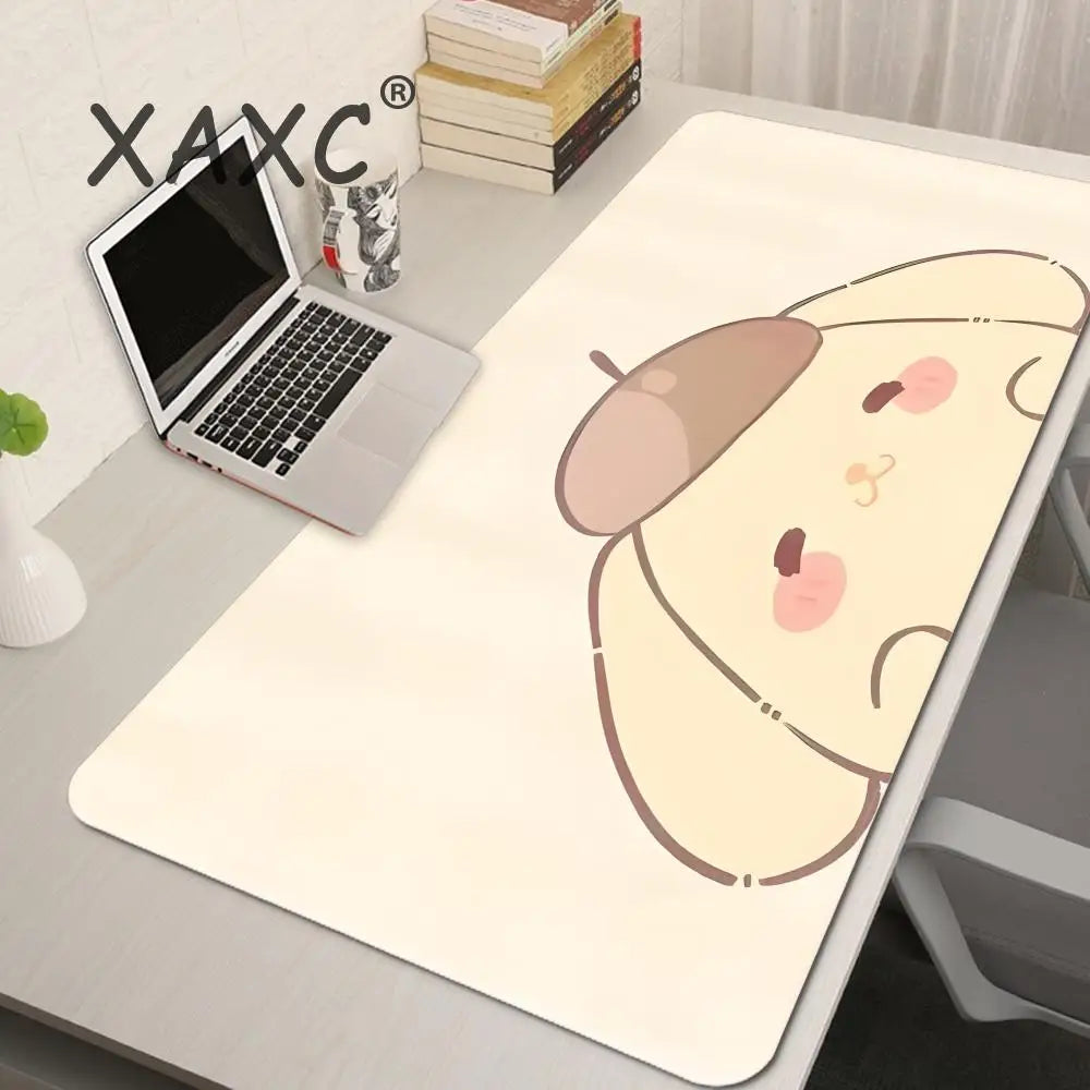 Kawaii Cat & Bunny Desk Mouse Pad – Multiple Sizes, Anti-Slip Gaming Mat