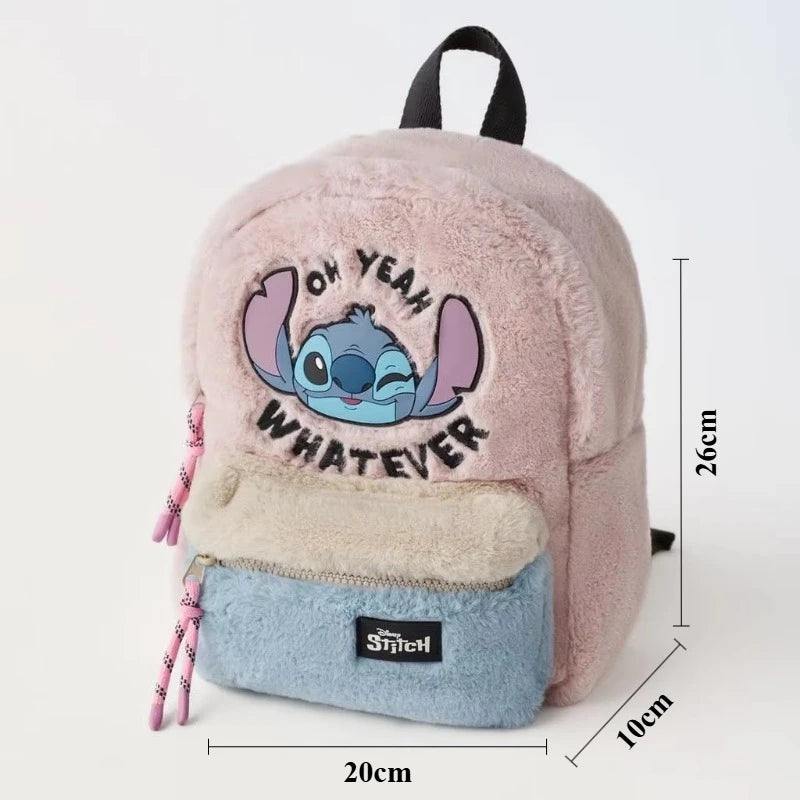 Cartoon Mouse Canvas Backpack – Large Capacity School & Travel Bag