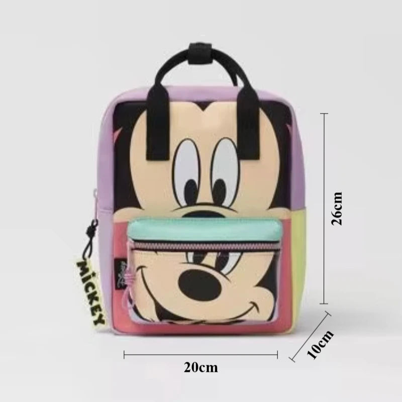 Cartoon Mouse Canvas Backpack – Large Capacity School & Travel Bag