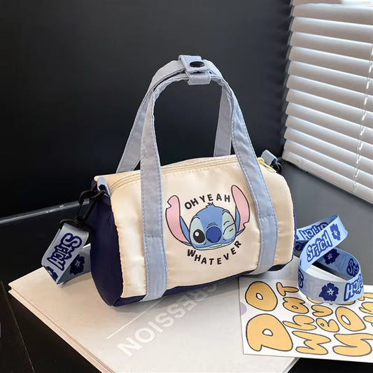 Cartoon Canvas Bucket Bag – Cute Stitch-Inspired Satchel