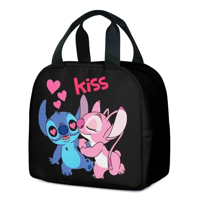 Blue Alien Cartoon Lunch Bag – Insulated Kids Cooler Tote