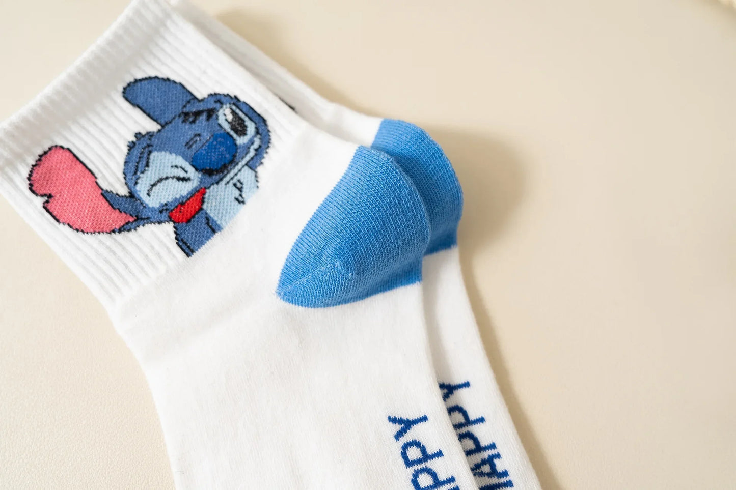 5-Pair Kawaii Cartoon Socks – Cozy Mid-Tube Cotton Socks for Kids