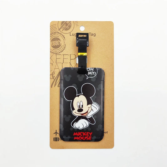 Cartoon Ears Luggage Tag – Travel Bag ID Label for Suitcases