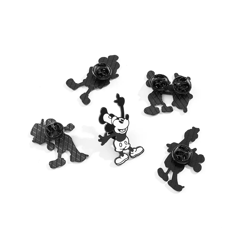 5-Piece Cartoon Mouse Enamel Pin Set – Cute Anime-Inspired Brooches