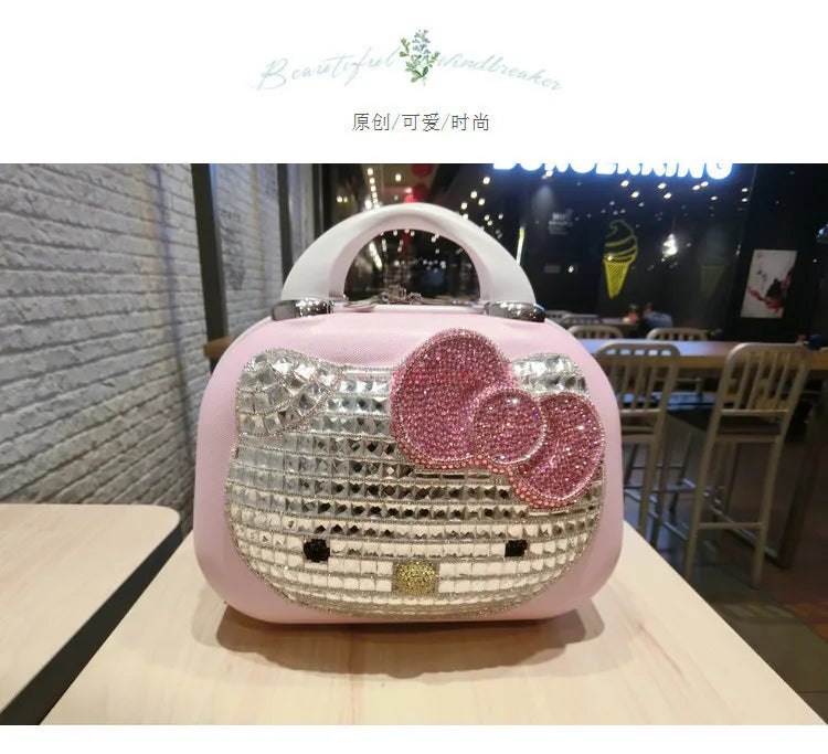 Pink Kawaii Makeup Bag – Large Capacity Travel Organizer