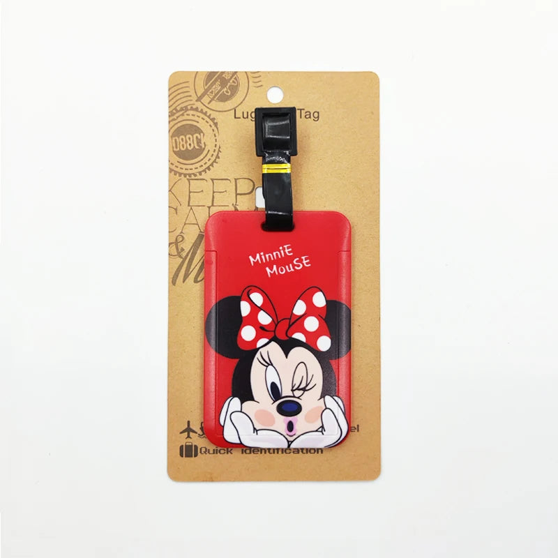 Cartoon Ears Luggage Tag – Travel Bag ID Label for Suitcases