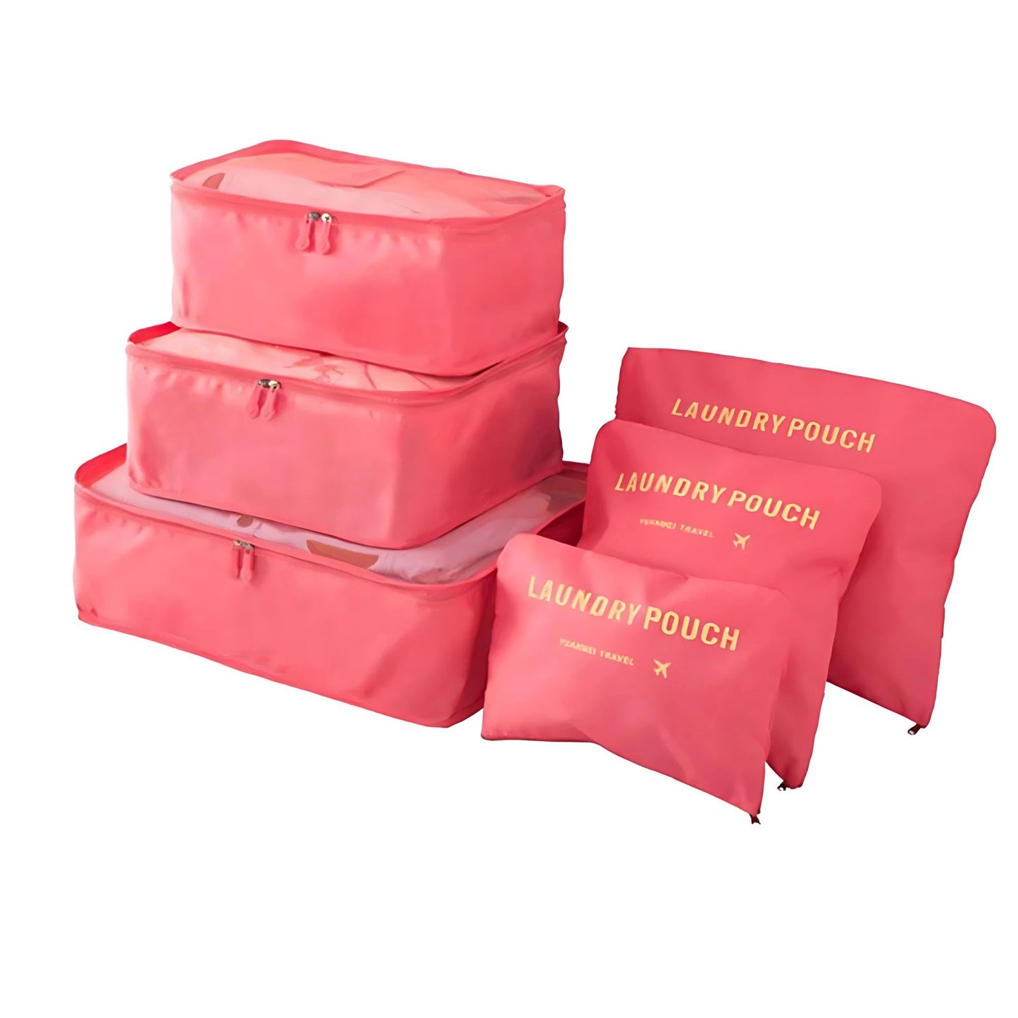 6-Piece Packing Cubes Set – Travel Organizers & Storage Bags