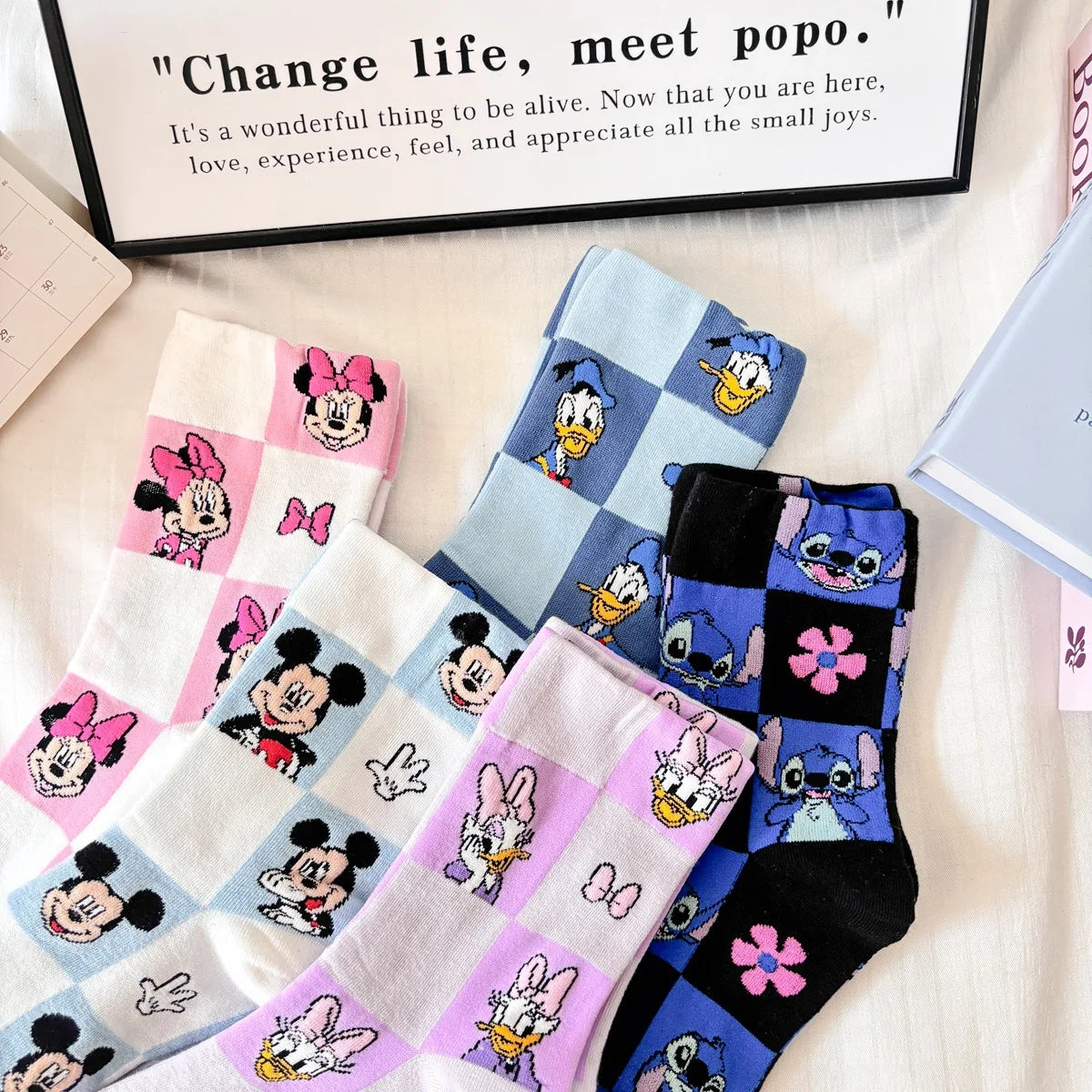 Kawaii Cartoon Knit Socks – Soft Cotton Low-Tube Socks for Everyday Wear