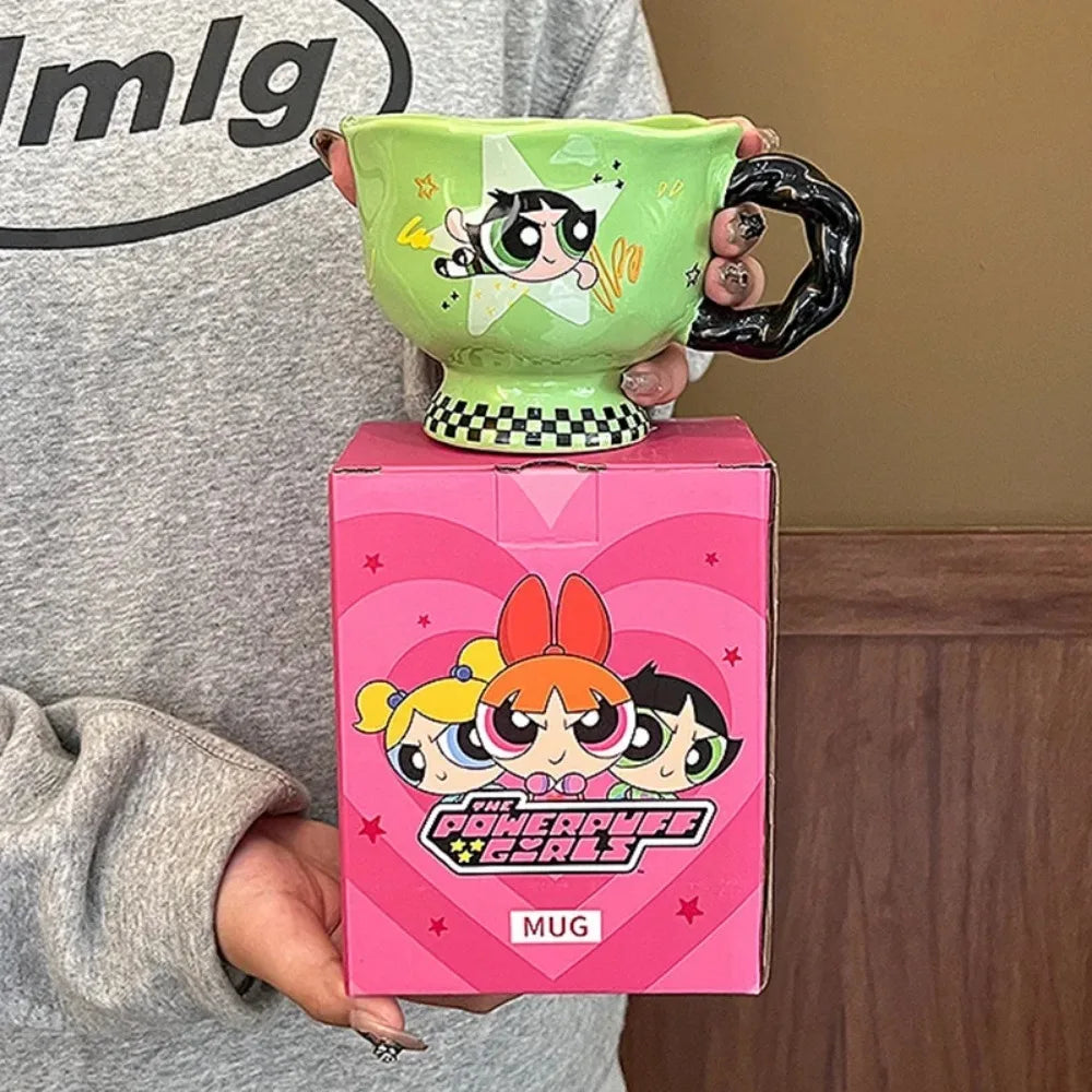 Kawaii Ceramic Coffee Cup – 12.17 oz Reusable Mug with Gift Box