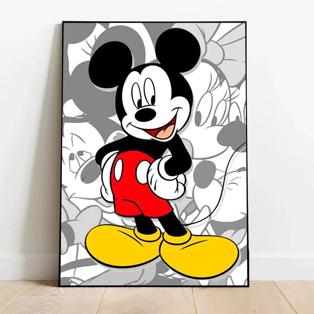 Kawaii Doodle Wall Art Print – Vertical Canvas for Kids’ Rooms or Living Spaces
