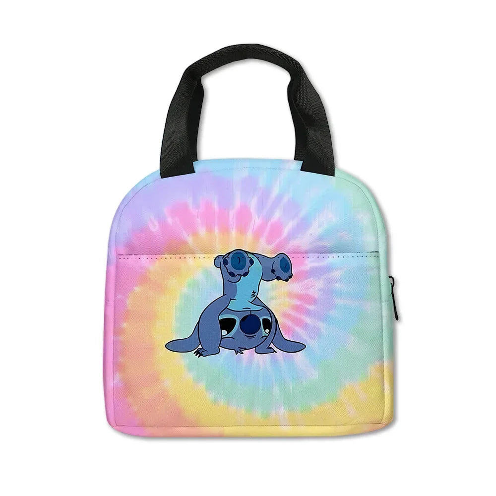 Blue Alien Cartoon Lunch Bag – Insulated Kids Cooler Tote