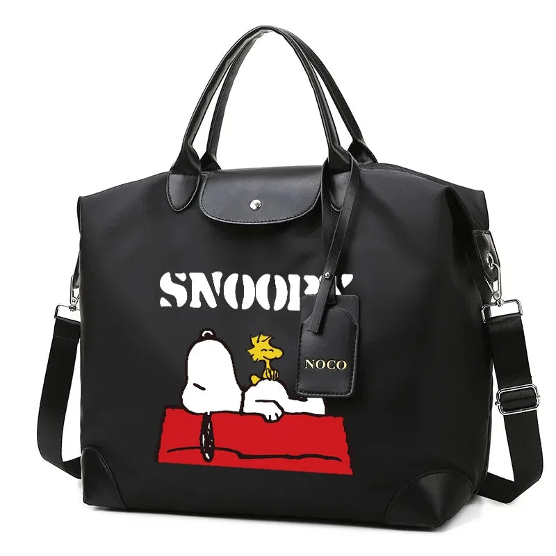 Cartoon Dog Travel Duffel Bag – Lightweight Oxford Weekender (16.1”)