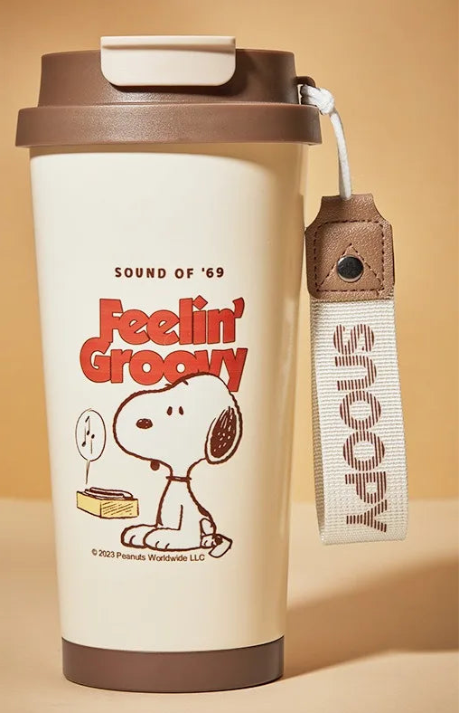 Cartoon Beagle 16.90 oz Insulated Cup with Straw – Stainless Steel Tumbler