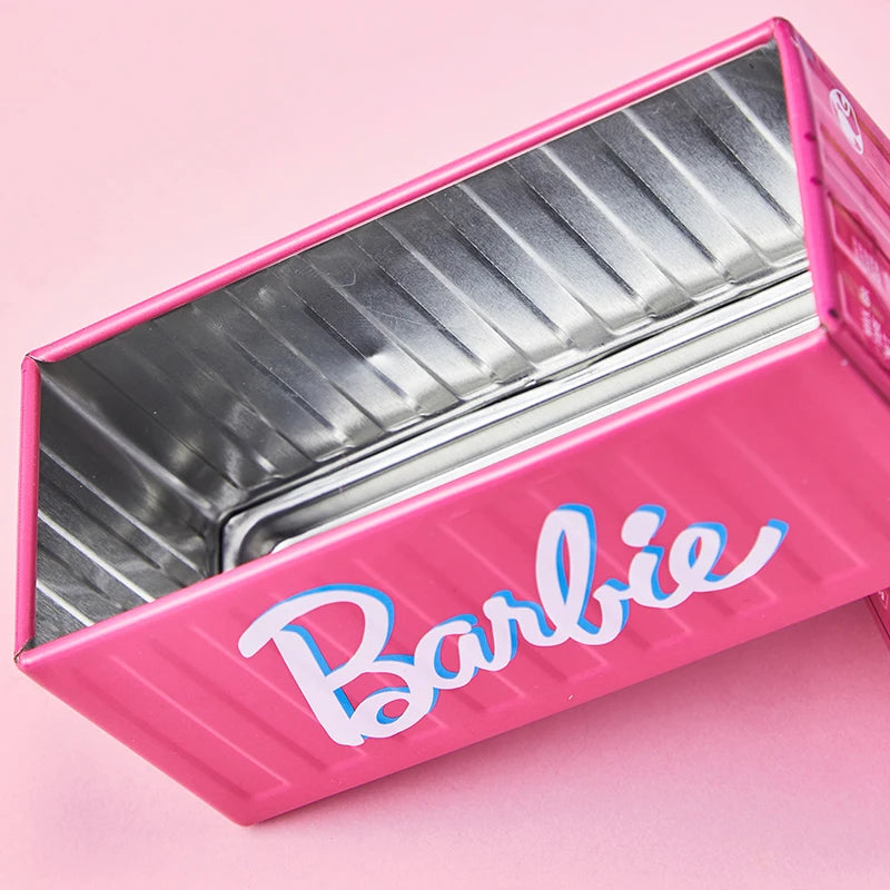 Barbie-Inspired Mini Storage Containers – Stackable Metal Desk Organizer (2 Sizes)