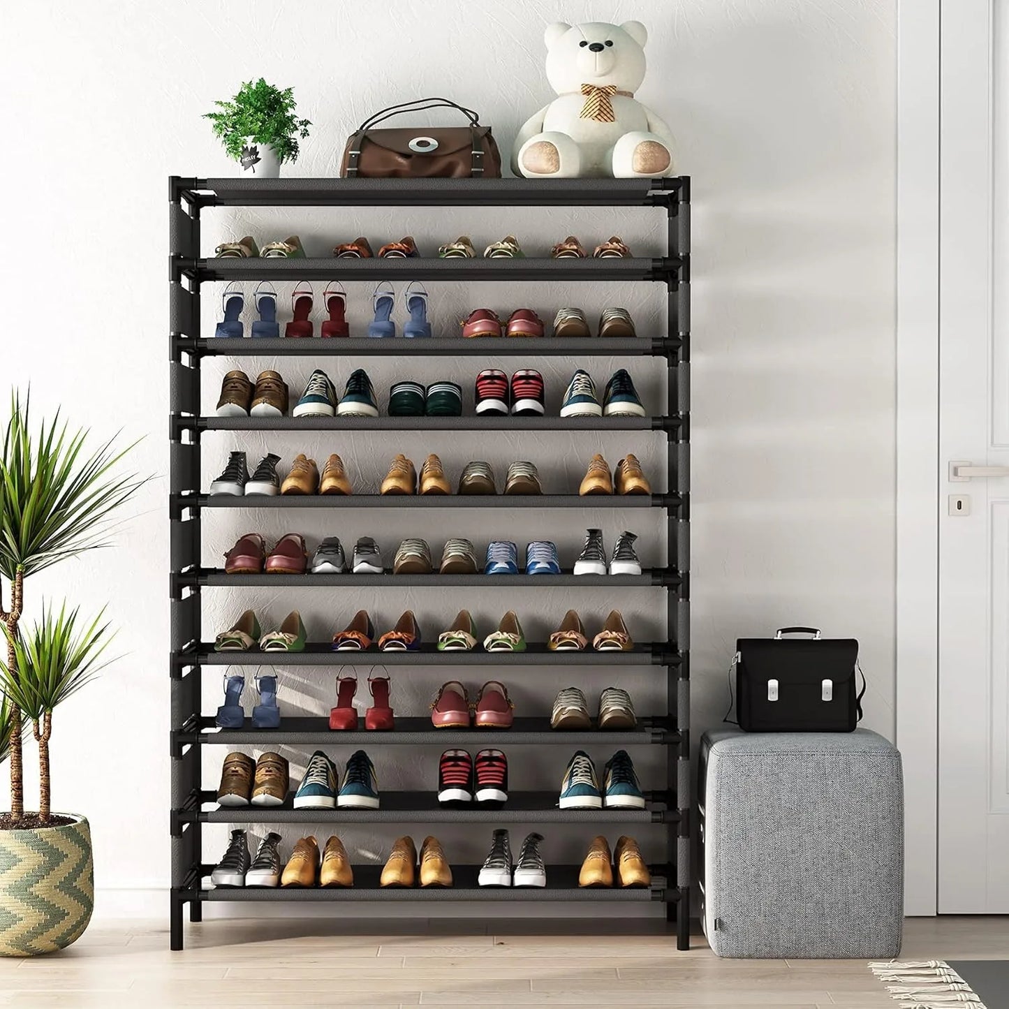 Shoe Rack – Multi-Layer Space-Saving Organizer (Holds 50+ Pairs)
