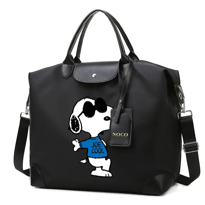 Cartoon Dog Travel Duffel Bag – Lightweight Oxford Weekender (16.1”)