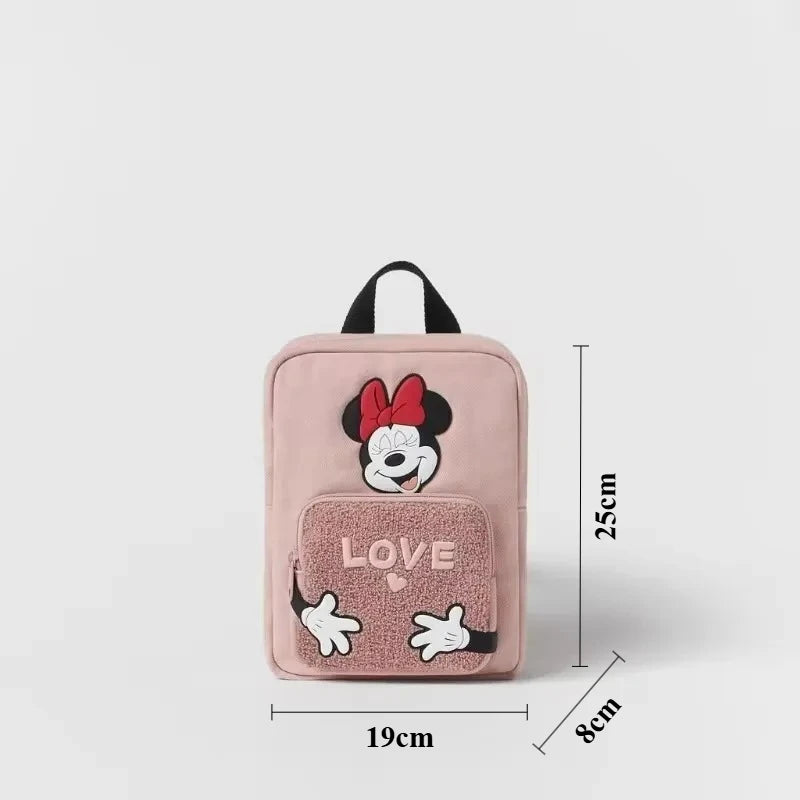Cartoon Mouse Canvas Backpack – Large Capacity School & Travel Bag