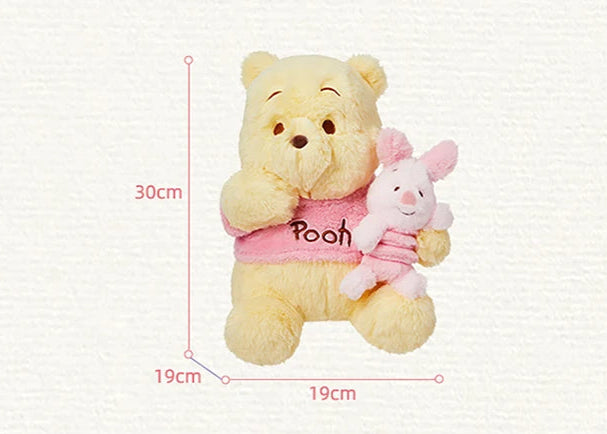 Soft Hugging Bear & Pig Plush – Kawaii-Inspired Stuffed Toy Duo