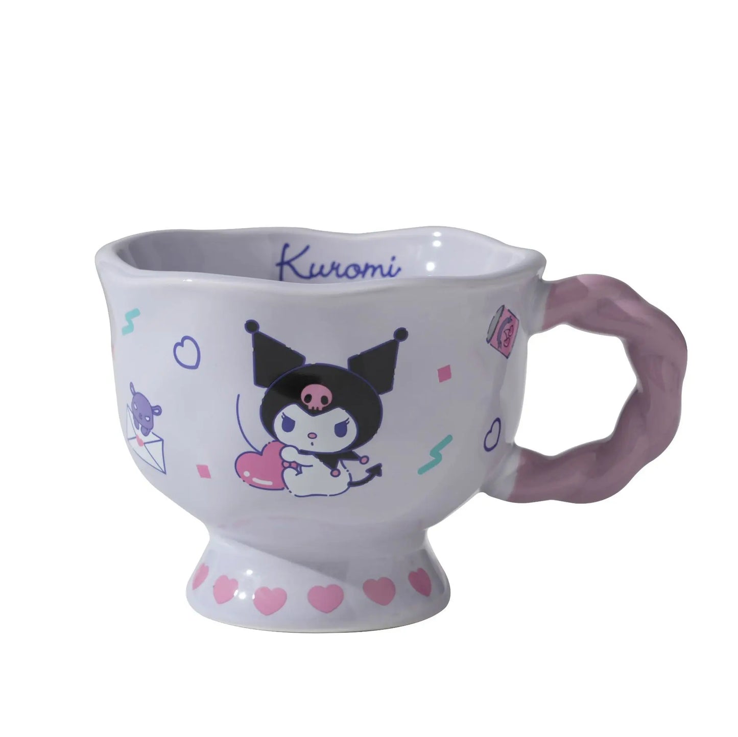 Cute Ceramic Mug – Pastel Breakfast Cup for Milk, Coffee, or Tea