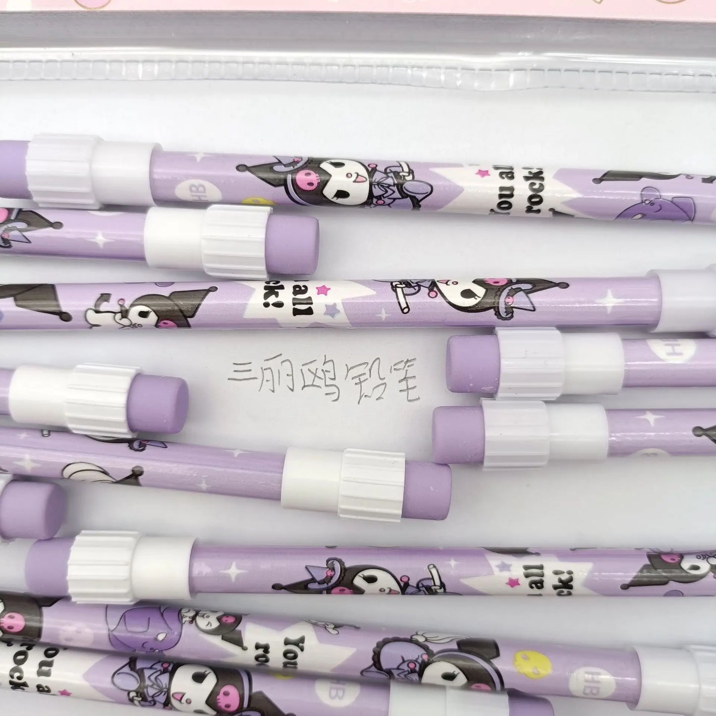 12-Piece Kawaii Cartoon Pencil & Case Set – Cute Stationery Gift Box