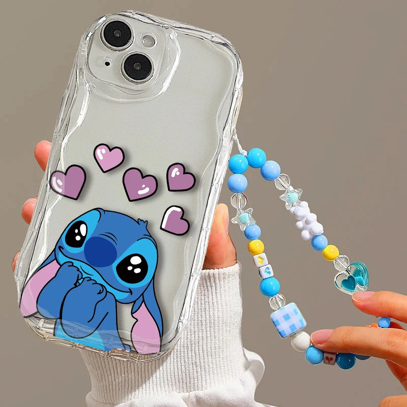 Cute Blue Cartoon Phone Case – Soft TPU Cover for iPhone 15 Series