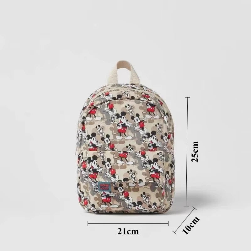 Cartoon Mouse Canvas Backpack – Large Capacity School & Travel Bag