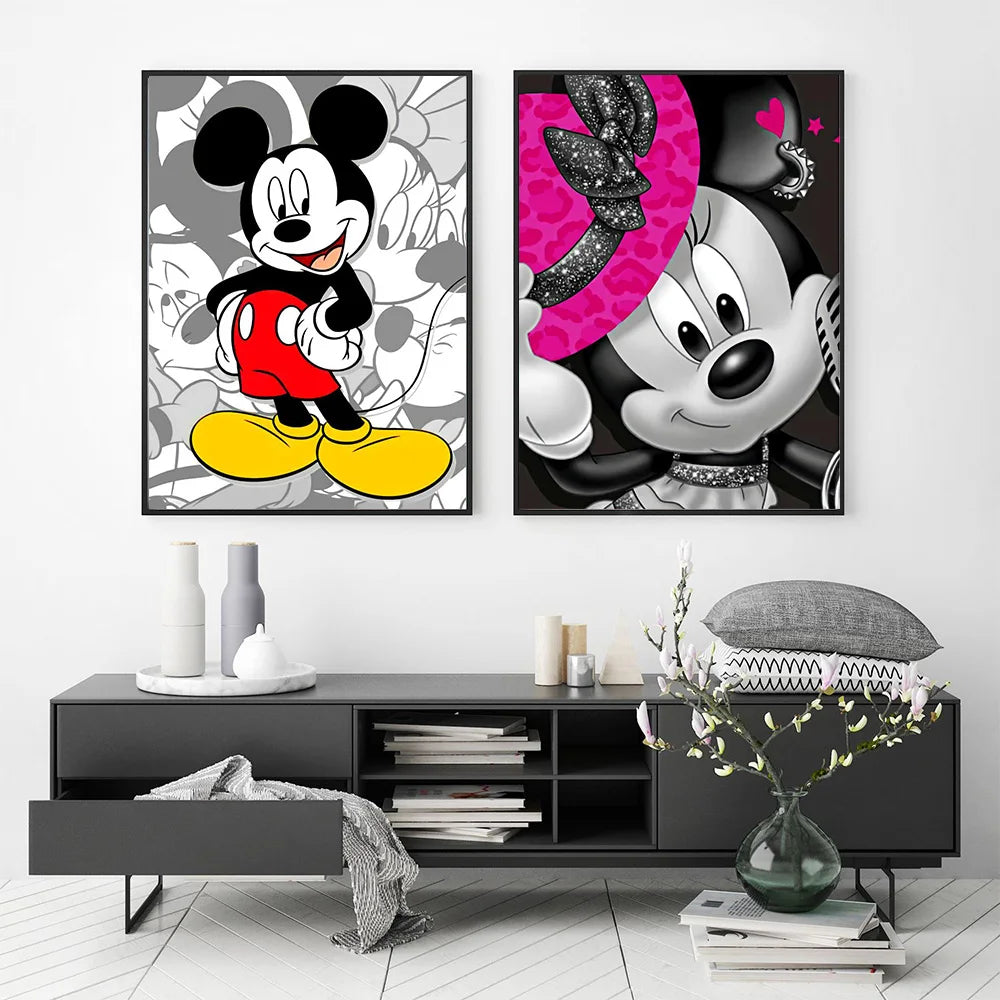 Kawaii Doodle Wall Art Print – Vertical Canvas for Kids’ Rooms or Living Spaces