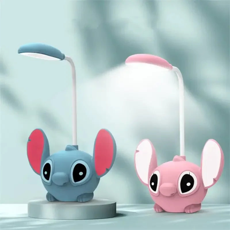 Cute Blue Cartoon LED Desk Lamp – USB Rechargeable Night Light