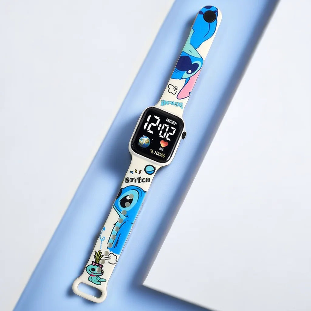 Cute Digital LED Watch – Waterproof Silicone Watch for Kids & Girls
