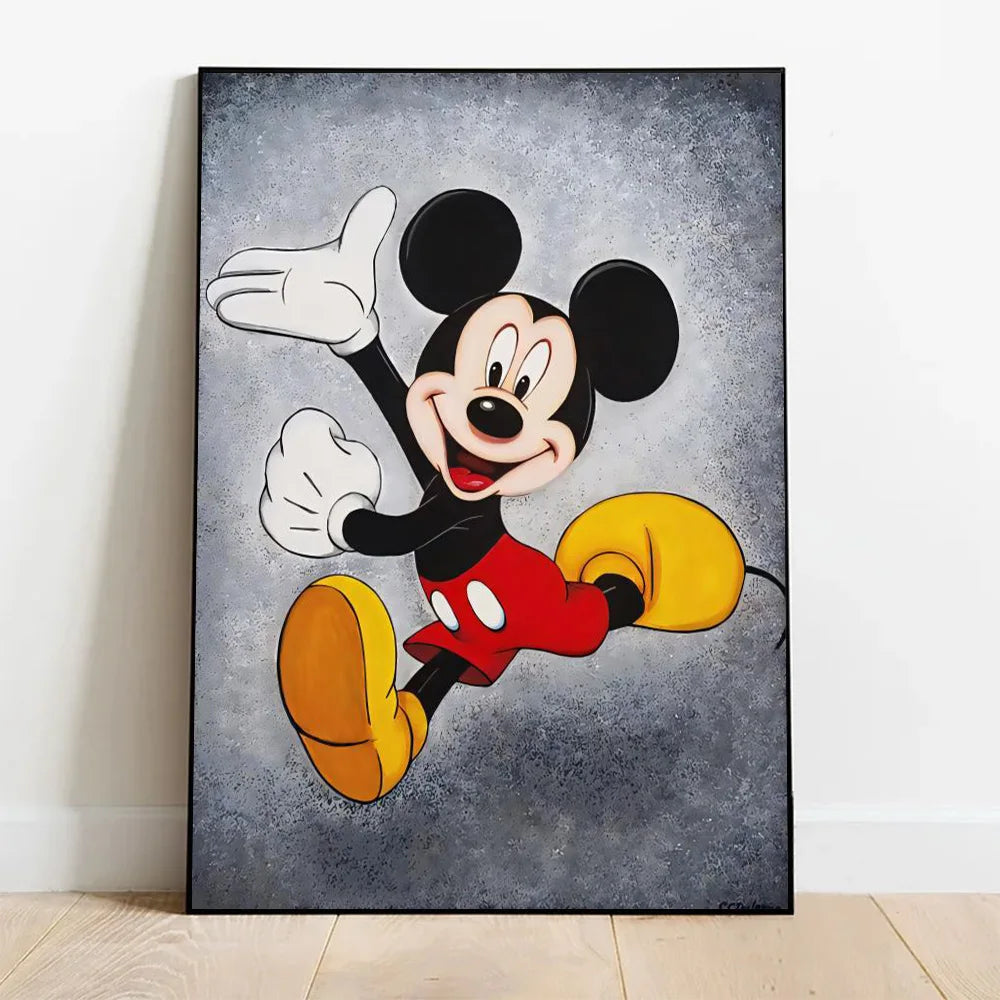 Kawaii Doodle Wall Art Print – Vertical Canvas for Kids’ Rooms or Living Spaces