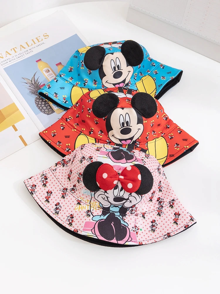 Kawaii Cartoon Bucket Hat – Soft Kids Cap for Ages 3–12