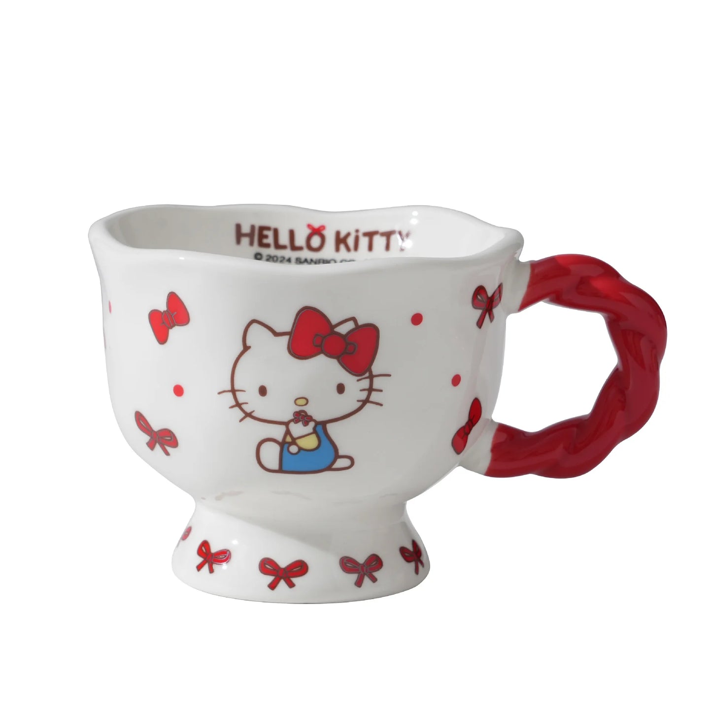 Cute Ceramic Mug – Pastel Breakfast Cup for Milk, Coffee, or Tea