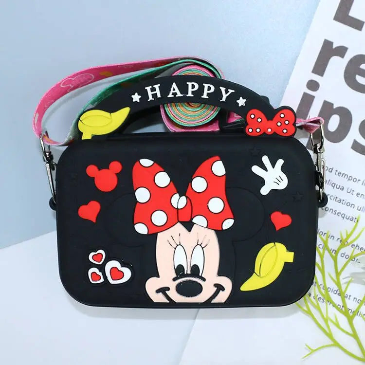Mini Kawaii Cartoon Shoulder Bag – Soft Silicone Crossbody for Kids