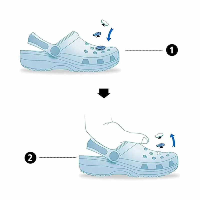 Colorful Emotion-Themed Shoe Charms – Fun Cartoon Accessories for Clogs