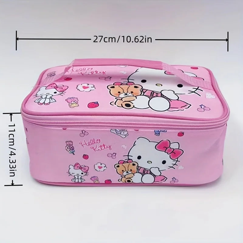 Kawaii Character Insulated Lunch Bag – Water-Resistant Cooler Tote