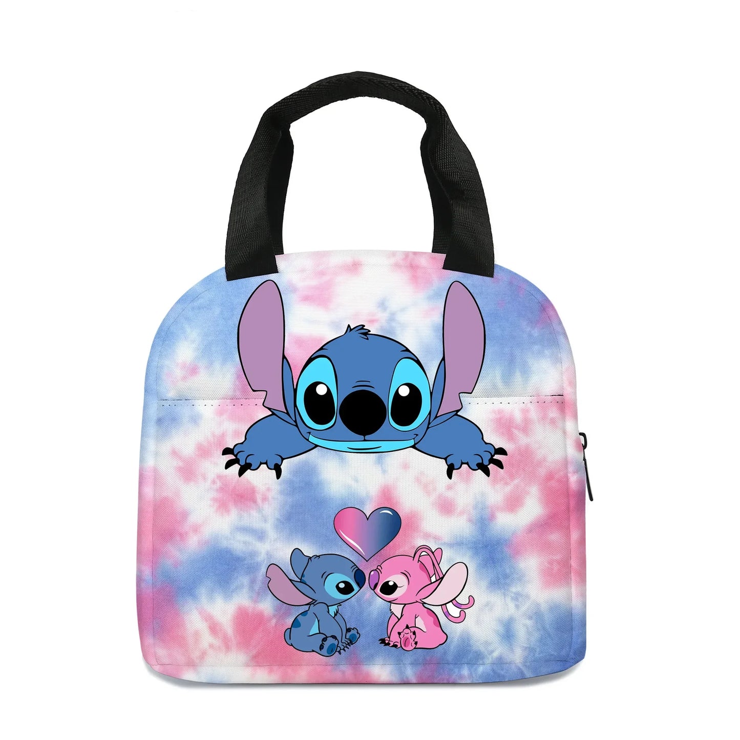 Blue Alien Cartoon Lunch Bag – Insulated Kids Cooler Tote