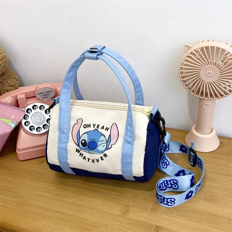 Cartoon Canvas Bucket Bag – Cute Stitch-Inspired Satchel