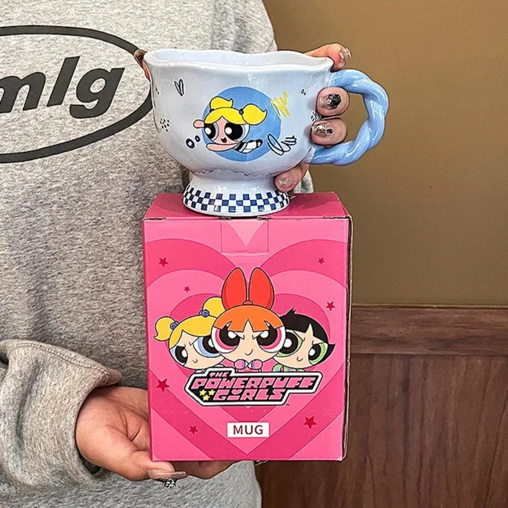 Kawaii Ceramic Coffee Cup – 12.17 oz Reusable Mug with Gift Box