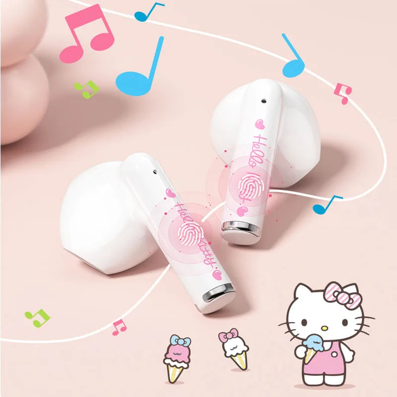 Cute Wireless Bluetooth Earbuds – Waterproof with Charging Case (Type-C)