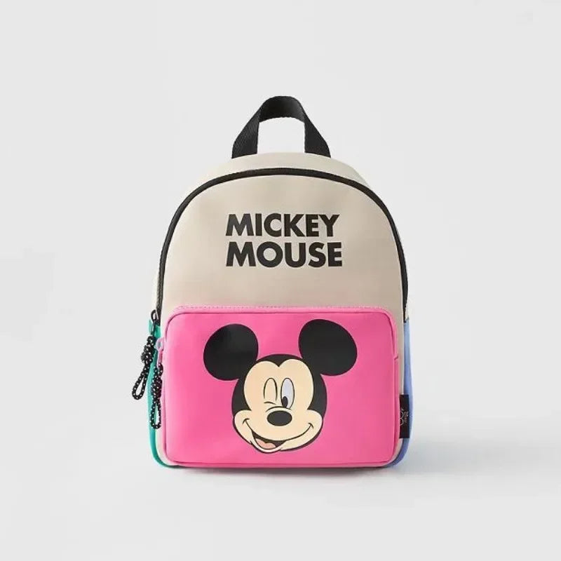 Cartoon Mouse Canvas Backpack – Large Capacity School & Travel Bag