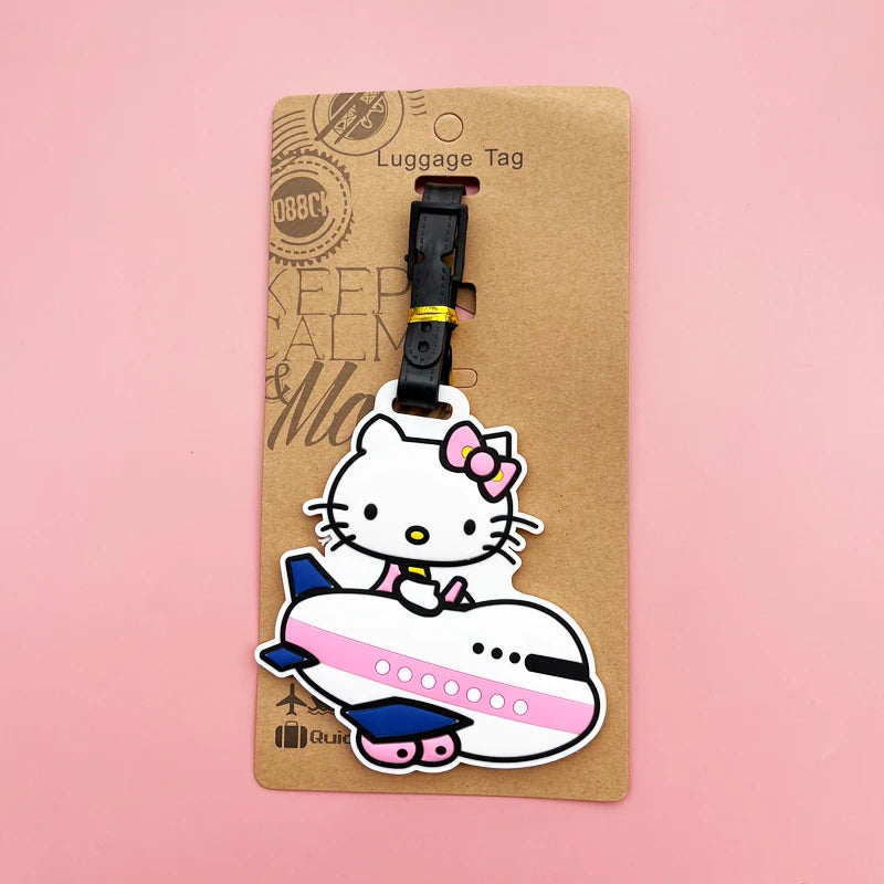 Kawaii Bow Luggage Tag – Cute Travel Bag Identifier