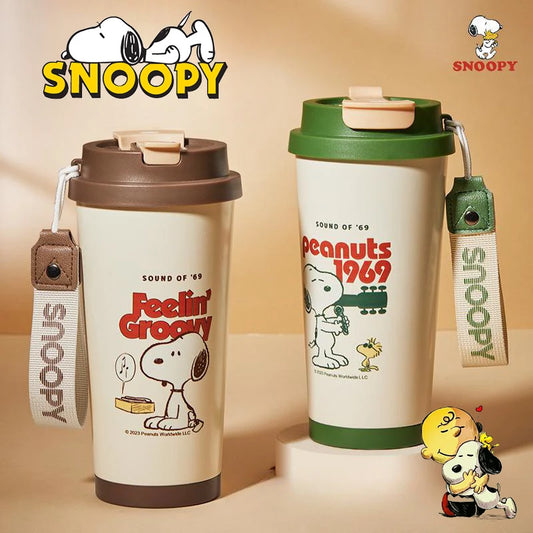 Cartoon Beagle 16.90 oz Insulated Cup with Straw – Stainless Steel Tumbler