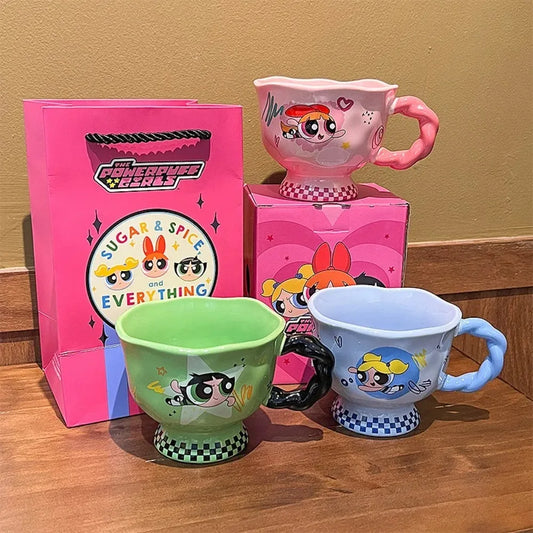 Kawaii Ceramic Coffee Cup – 12.17 oz Reusable Mug with Gift Box