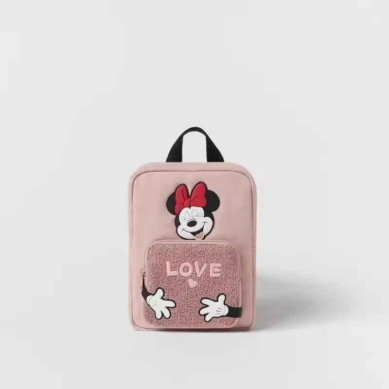 Cartoon Mouse Canvas Backpack – Large Capacity School & Travel Bag